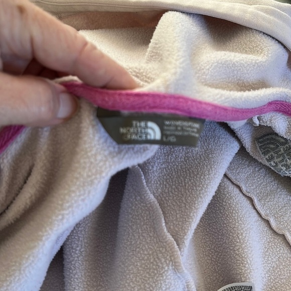 North Face GUC Full zip Hoodie Light lavender/ light gray Size L - Picture 2 of 15